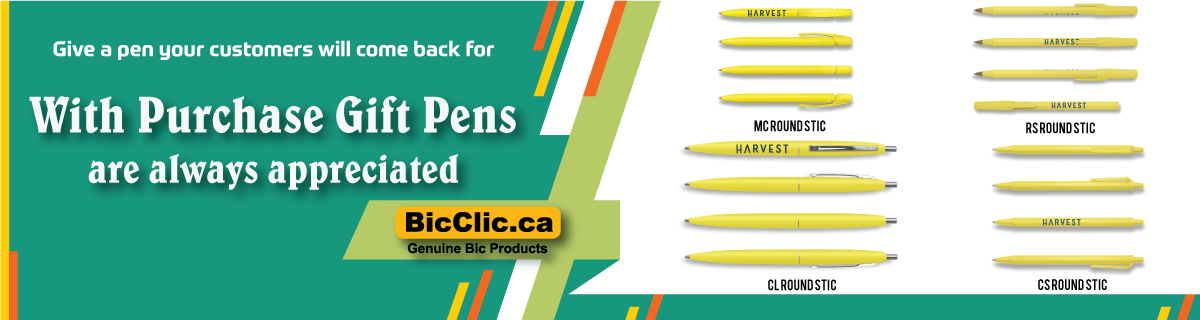 custom imprinted bic clic pens